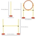 thumbnail image 2 of Portable Dog Agility Training Set - 3PCS Obstacle Course Kit with Adjustable Jump & Weave Poles - Yellow, for Backyard & Park Play - Pet Exercise & Training, 2 of 7