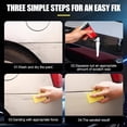 thumbnail image 4 of Cera reparadora de rayones de pintura de coche con pulido brillante para rayones leves, eliminación de oxidación y protección duradera, 30 ml con esponja., 4 of 5