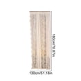 thumbnail image 3 of Linnome White Lace Sheer Curtain Rod Pocket Floral Embossed Tulle Window Treatment for Home Living Room Wedding Decor, 3 of 6