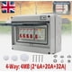 thumbnail image 1 of Caja de fusibles de 4 vías para unidad de consumo, 4 disyuntores MCB, aislador para cobertizo, garaje, caravana, 1 of 5