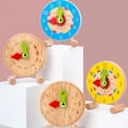 thumbnail image 1 of BRIGHTFUFU 1Pc Clock for Teaching Time Wood Teaching Clock for Teachers Educational Toy for Kids Learning, 1 of 8