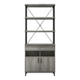 thumbnail image 2 of Furniture of America Brix Multi-Storage Wood Adult Bookcase, Vintage Gray Oak, 2 of 10