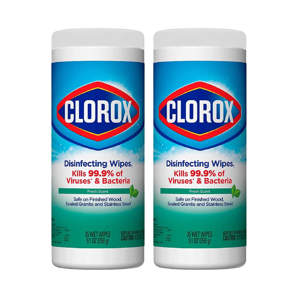 Clorox Disinfecting Wipes Fresh Scent 35 Wipes, 2 Pack