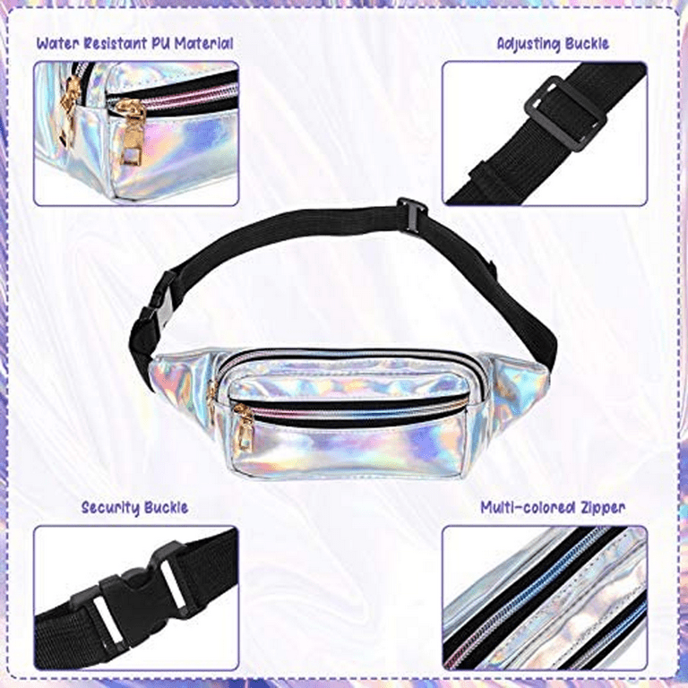 Source Fanny Pack Cute Belt Bags Rave Women Waist Bag Pack Holographic  Shiny Fashion Bum Bag Packs for festival girls boys on m.