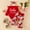 RD1, variant on TAIAOJING Kid Girl Boy Pants Sets Baby Cute Long Letter The Clothes Flowers Flares Suit Baby Autumn Coat Pants Hair Band Outfits 9-12 Months