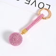 thumbnail image 3 of Rhinestone Ball Alloy Claw Keychain Cute Car Keychain Bag Purse Decor Pendant, 3 of 4