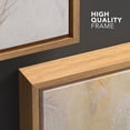 thumbnail image 5 of wall26 Framed Canvas Print Wall Art Gold Gray Paint Stroke Wave Collage Abstract Shapes Illustrations Minimal Decorative Contemporary Multicolor for Living Room, Bedroom, Office - 24"x36" N, 5 of 7