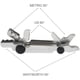 thumbnail image 3 of Medidor de tornillo métrico, imperial y estadounidense SAE Whitworth de 55 grados y medidor de paso de rosca métrico de 60 grados y estadounidense de 60 grados para medición industrial, 3 of 5