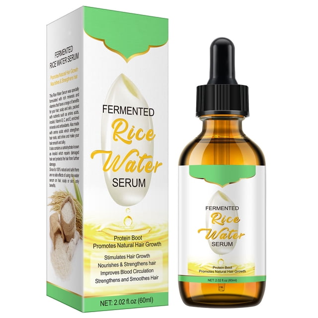 Autorización Aceite esencial para el cuidado del cabello Mainstay Rice de 60 ml que nutre la raíz del cabello, mejora la sequedad y las puntas abiertas y suaviza el cabello (compre 2 y ahorre u