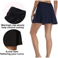thumbnail image 4 of Charmo Jupe de Bain Unie pour Femme avec Culotte Intégrée, Contrôle du Ventre, Bas de Tankini, 4 of 6