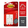 thumbnail image 2 of Command wire hook, white, medium, 2 hooks, 3 strips/pack, 5 pack, 2 of 2