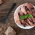 thumbnail image 4 of Paquete de 50 minicucharas de plástico negras para helados y postres livianos, desechables, 4 of 8