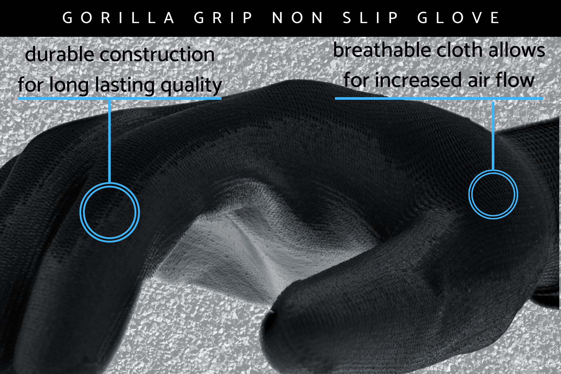 Grease Monkey Gorilla Grip Slip Resistant Gloves 15 Pack, Large, 25042-25