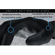 Grease Monkey Gorilla Grip Slip Resistant Gloves 15 Pack, Large, 25042-25