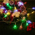 thumbnail image 4 of Aousthop Christmas Snowflake Light, 80/40/20/10 LEDs Snowflake Hanging String Lights for Xmas Trees, Indoor,Outdoor,Lawn Patio, Landscape,Halloween, Christmas Decor, 33FT with 80 LEDs, Multicolor, 4 of 7