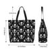 thumbnail image 5 of Fotbe Pirate skulls Bolsa Tote Estética de Lona con Estampado para Mujer - Bolsa Reutilizable de Hombro Casual para Vacaciones, Compras, Trabajo y Gimnasio, 5 of 8