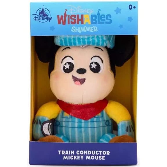 Disney Shimmer Series Train Conductor Mickey Mouse Plush [By Alex Maher]