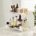 thumbnail image 1 of Bathroom Organizer Countertop,2 Tier Bathroom Counter Organizer Kitchen Spice Rack Cosmetic Organizer,Countertop Storage, 1 of 5