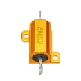 thumbnail image 2 of Resistencia Carcasa Aluminio 5% 800Ohm 25W, Resistencia Bobinada Aluminio Tapa Roscada Montado Chasis, Resistencias de carga Tono Oro 800 ohmios, 2 of 5
