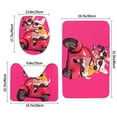 thumbnail image 2 of Bathroom Rugs Sets 3 Piece - Cool French Bulldog No.144 Absorbent Non Slip Bath Mats, U-Shape Toilet Lid Cover, Contour Mat, Soft Washable Shower Mats Bath Rug Mat for Bathroom Tub Toilet, 2 of 7