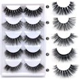 thumbnail image 2 of Fake Eyelashes 3 Pairs Multilayered Fake Eyelashes, Dramatic Thick Fluffy Volume False Eyelashes, Natural Look, 3D Layered Effect, Reusable Handmade, Easy to Apply, 2 of 8