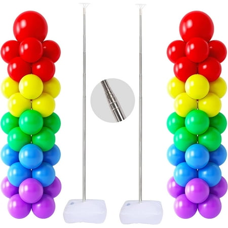 Fairy Balloon Column Kit Adjustable Height with Telescopic Pillar, PVC
