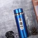 thumbnail image 2 of Taza de vacío de acero inoxidable, botella aislada portátil de boca grande con cuerda de mano para viajes de negocios, oficina, diario, azul, 1000ml, 2 of 5