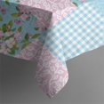 thumbnail image 5 of Pioneer Flower Floral Print Pattern Square Tablecloth,Waterproof Square Table Cover,Wipeable Spillproof Washable Table Cover for Home Kitchen Party Decor 52"x52"(132x132cm), 5 of 6