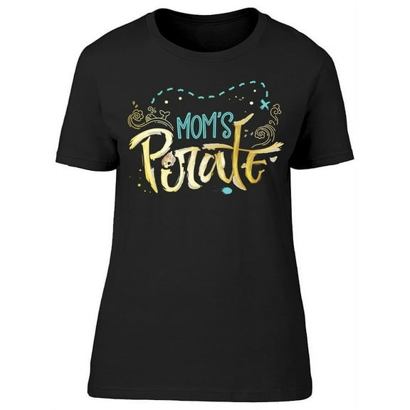 Phrase Moms Pirate T-Shirt Women -Image by Shutterstock, Female x-Large