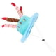 thumbnail image 4 of BRIGHTFUFU Adorable sombrero de fiesta de feliz cumpleaños para mascota, gato, perro, con pastel y 5 velas coloridas, accesorio para disfraz de Cosplay, tocado (azul), 4 of 8