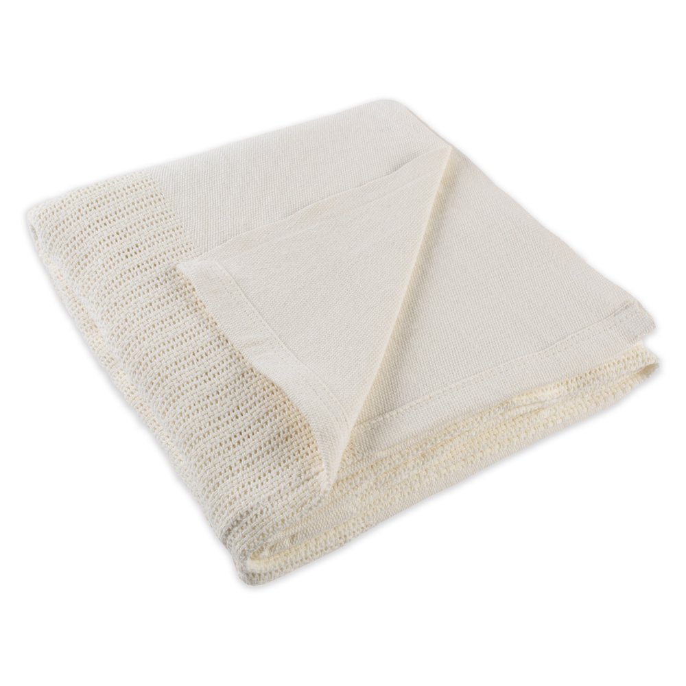 72" x 90" Cream White Full Sized Twin Blanket