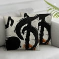 thumbnail image 3 of Chilfamy Throw Pillow Covers A Set Music Notes Iconhand Drawn Music Signs Pillow Case Cushion Cover for Home Party White, 3 of 7