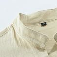 thumbnail image 5 of Fashion Long Sleeve Shirts for Mens Plus Size Solid Color Vintage Medieval Lace-up Shirt Lapel Top/shirt Save to 65% Off!, 5 of 9