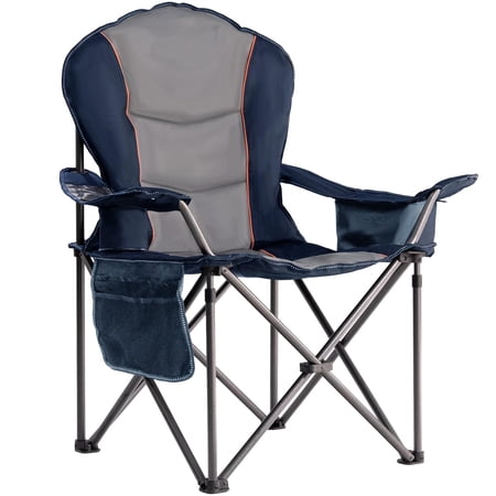 large camping chair with side product