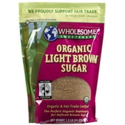 Wholesome Sweeteners Fair Trade Org Light Brown Sugar, 24 oz Pouches