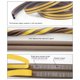 thumbnail image 2 of Tira De Sellado De 10 M Perfil D Puerta De Ventana Antifría Autoadhesiva ANGGREK Sealing Strip, 2 of 8