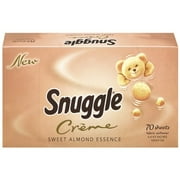 Snuggle Creme Sweet Almond Essence Fabric Softener Dryer Sheets, 70ct