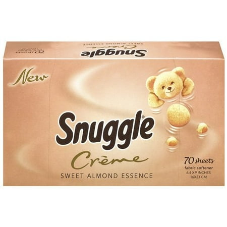 Snuggle Creme Sweet Almond Essence Fabric Softener Dryer Sheets, 70ct