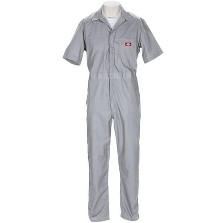 Big Men's Short-Sleeve Poplin Coveralls