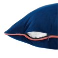 thumbnail image 2 of Modway Accentuate 18" Lumbar Performance Velvet Throw Pillow in Navy Blossom, 2 of 4