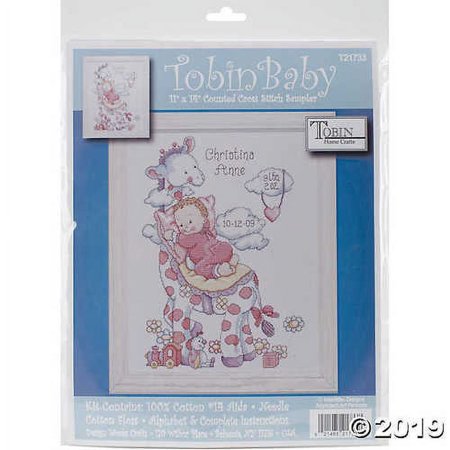 Counted Xstitch Kit-Giraffe Birth Record