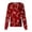 Red-B#260831HH, variant on Hearthz Snap Front Christmas Scrub Jackets for Woman Long Sleeve Stretchy Warm Up Scrubs Top for Women Xmas Holiday Plus Size Women Nurse Uniform with Pocket