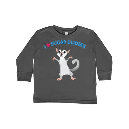 

Inktastic I Love Sugar Gliders Gift Toddler Boy or Toddler Girl Long Sleeve T-Shirt
