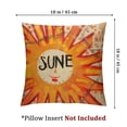 thumbnail image 4 of Summer Decor Pillow Covers Orange Floral Sunflower Hello Sunshine Cushion Cover You Are My Sunshine Farmhouse Sweet Summer time Home Decor PillowcasesFor Sofa Patio Couch(Orange), 4 of 7