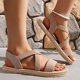 thumbnail image 5 of Karight Womens Wrap Around Flat Sandals with Comfortable Design for Summer Vacation Casual Fashion Footwear, 5 of 8