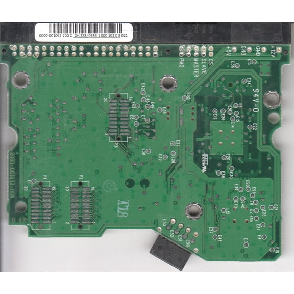 WD400BB-53CAA0, 0000 001092-200 C, WD IDE 3.5 PCB