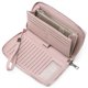 thumbnail image 1 of Cartera de mujer Sincero con bloqueo RFID de cuero cremallera alrededor color rosa, 1 of 5