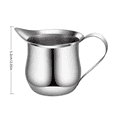 thumbnail image 4 of LKXOTTK Stainless Steel Milk Pitcher, Small Creamer Cup with Spout, Handle Coffee Creamer Pot for Latte Art, Serving Milk, Syrup & Sauce, 4 of 9