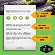 15 Pack Vegetable Garden Seed Collection - Non-GMO Heirloom Full Sun Annuals