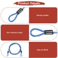 thumbnail image 4 of Cable de Seguridad Uxcell con Asas [2Pcs] - 6.56ft / 78.7 Pulgadas Cable de Seguridad para Candado de Equipaje de Acero Inoxidable para Bicicletas y Equipaje - [Azul], 4 of 6